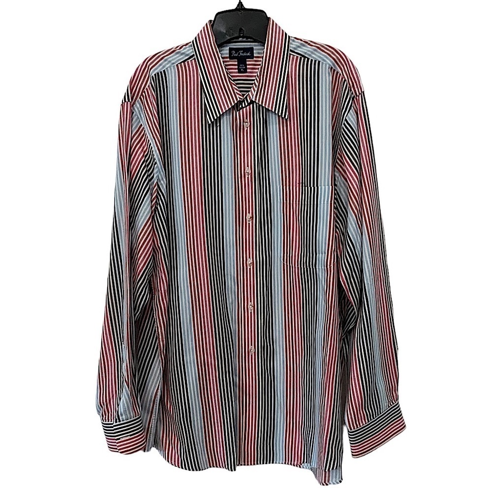 PAUL Fredrick Striped Long Sleeve Dress Shirt Size XL